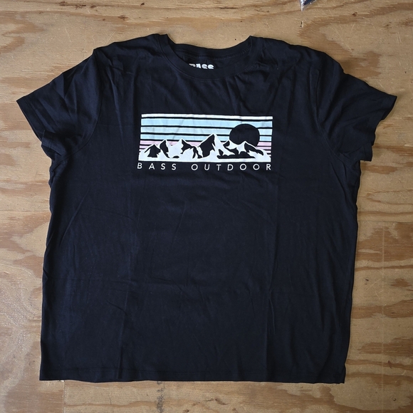 Bass Outdoor Black T Shirt (T23) - Picture 4 of 6